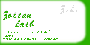 zoltan laib business card